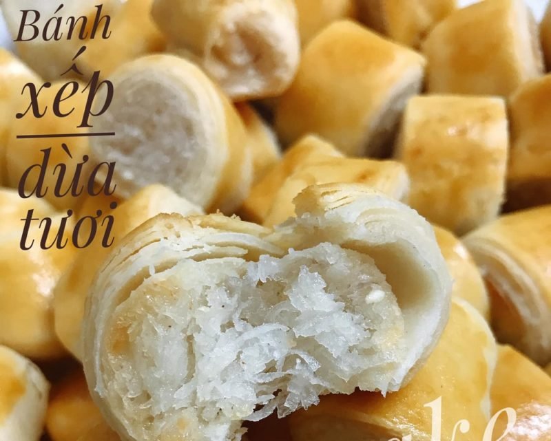 5 Công Thức Bánh Mì Dừa Siêu Ngon Tại Nhà 4 Cách làm bánh xếp dừa tươi