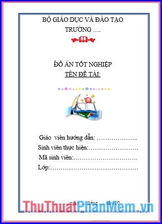cach lam bia trong word cach tao trang bia trong word