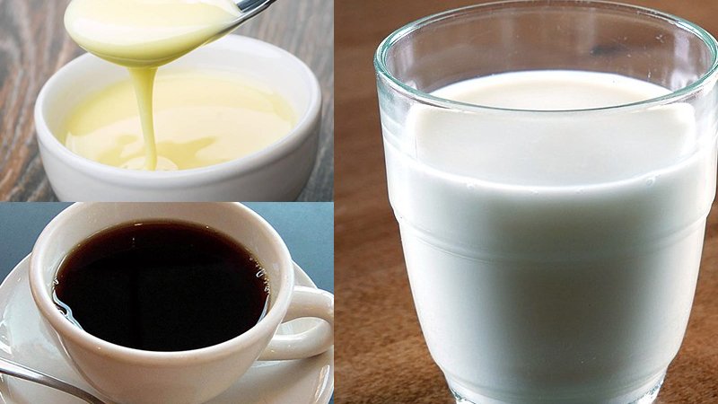 Nguyên liệu làm cà phê sữa dẻo