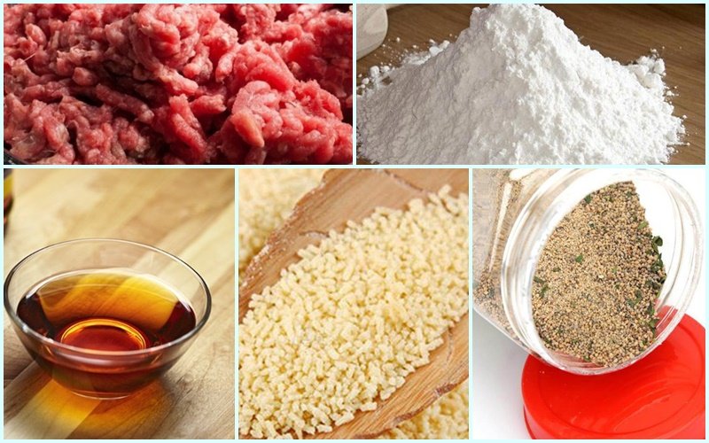 Nguyên liệu làm bò viên