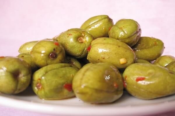 Cách làm cà na ngâm muối ớt, Cà na ngào muối ớt đường chua cay