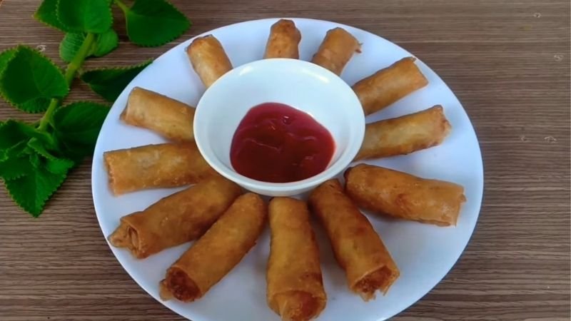 Chả giò nhân khoai môn