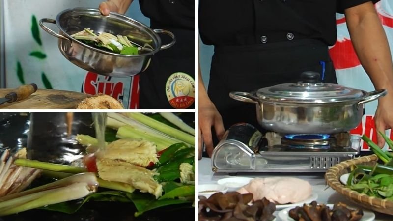 Sơ chế và luộc ốc
