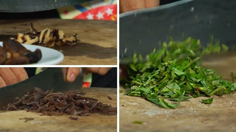Sơ chế các nguyên liệu khác