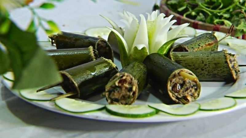 Chả ốc hấp ống nứa thơm ngon lạ miệng
