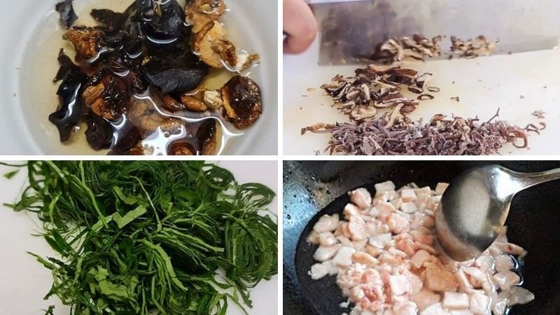Sơ chế các nguyên liệu khác