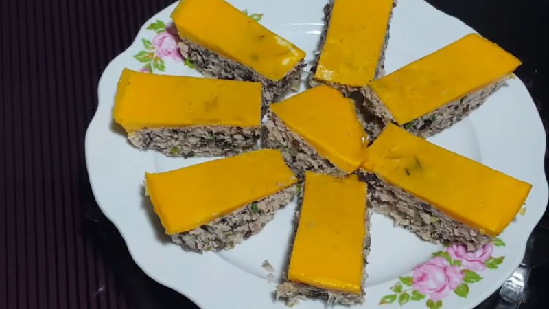 Thành phẩm chả trứng hấp