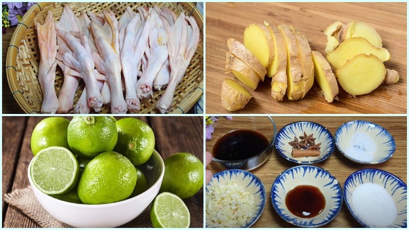 Nguyên liệu làm chân vịt cay Tứ Xuyên Trung Quốc