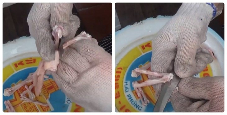 Tách rời phần xương 