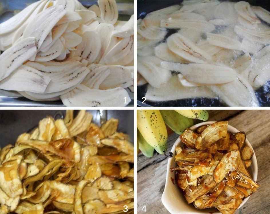 cách làm chuối ngào đường