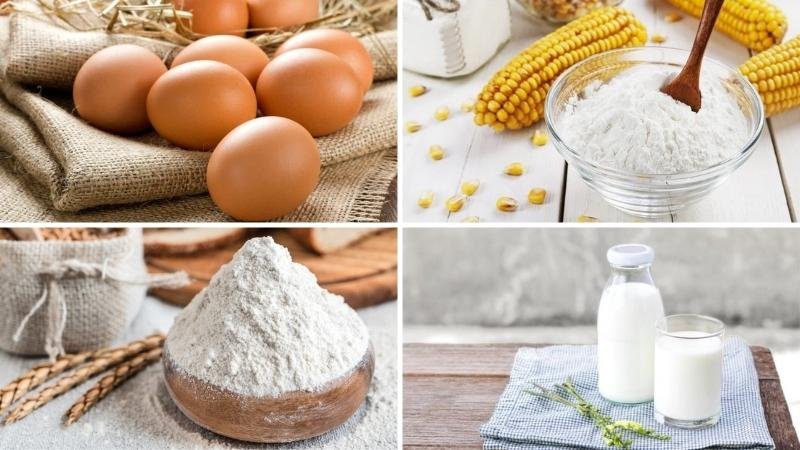 Nguyên liệu làm cốt bánh gato Hồng Kông Nguyên liệu làm cốt bánh gato Hồng Kông