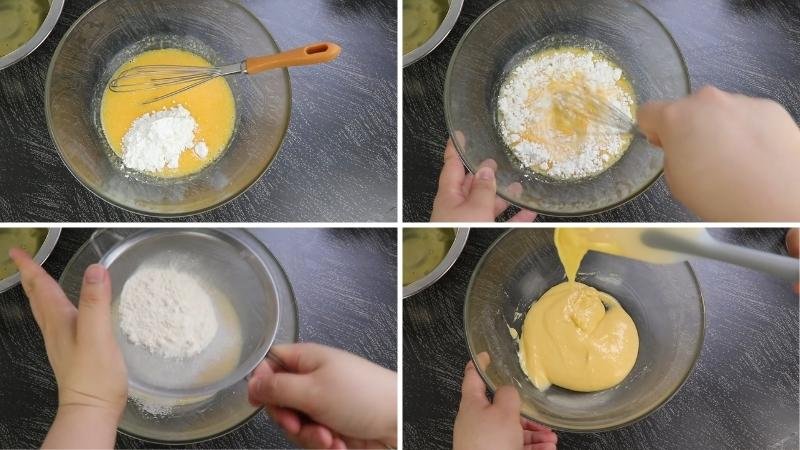 Trộn bột bánh Trộn bột bánh