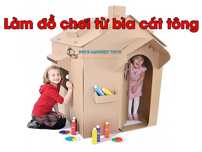 cách làm nhà bếp bằng bìa carton