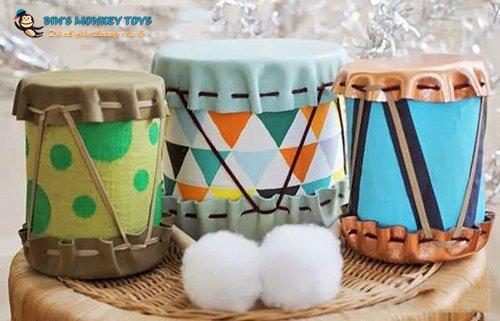 Cách làm đồ chơi từ vỏ hộp sữa bột  11