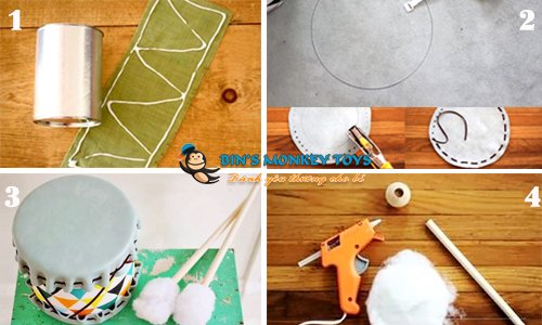 Cách làm đồ chơi từ vỏ hộp sữa bột 21