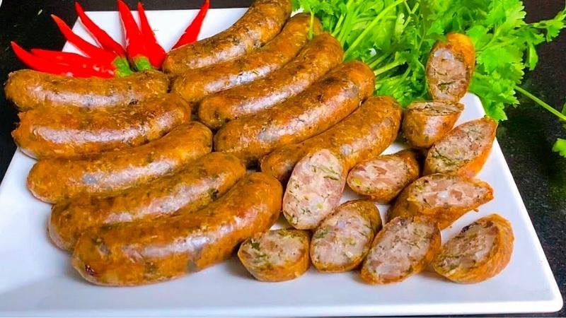 Thưởng thức dồi sụn nướng Thưởng thức dồi sụn nướng