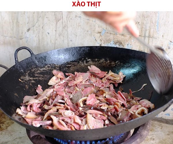 Xào thịt 