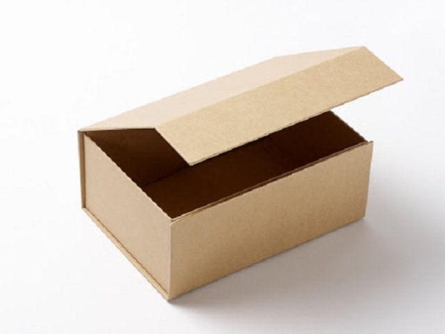 Hộp giấy đơn làm bằng carton khá đơn giản