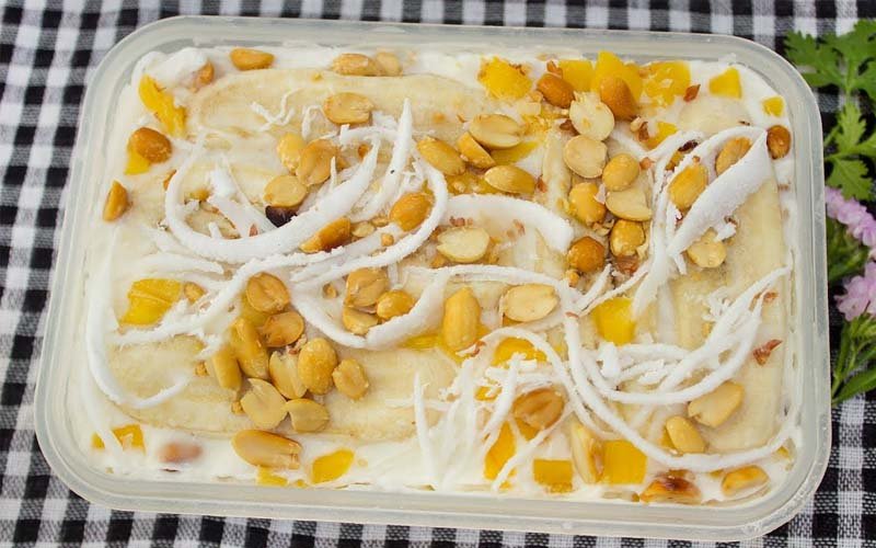 Kem chuối bằng sữa ông thọ