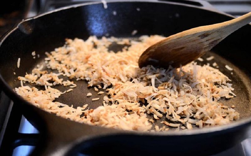 Rang dừa nạo Rang dừa nạo