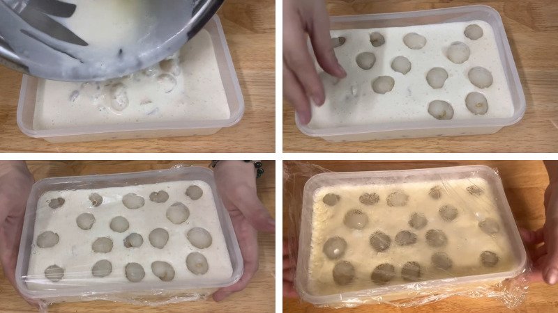 Đổ hỗn hợp ra khuôn