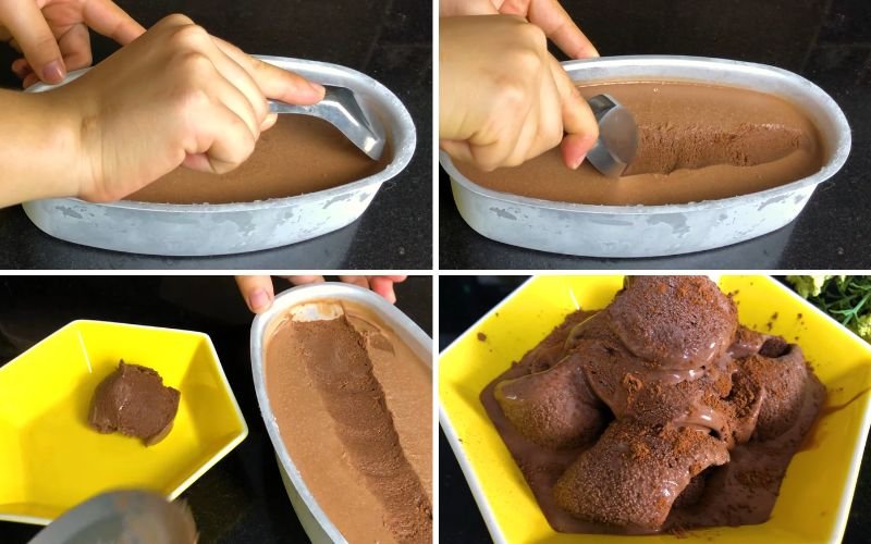 Thành phẩm kem socola mát lạnh Thành phẩm kem socola mát lạnh