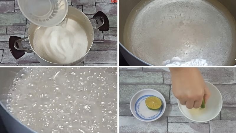 Nấu nước đường Nấu nước đường