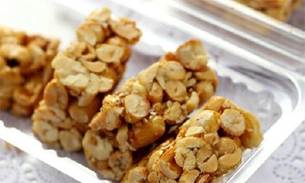 Món kẹo lạc sau khi đã hoàn thành - cách làm kẹo lạc ngon