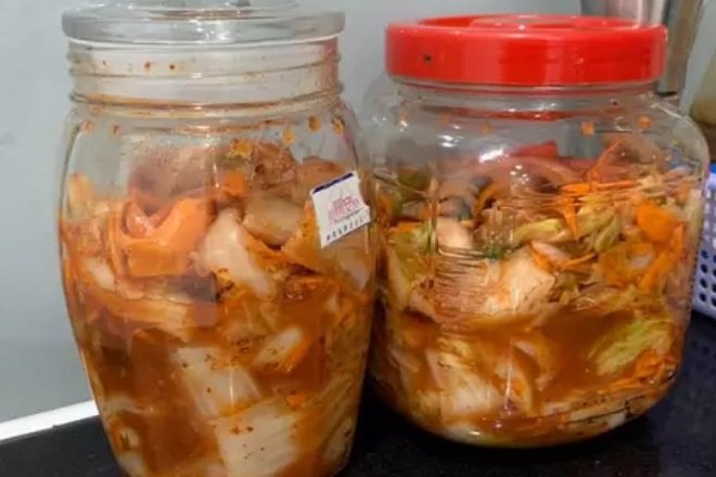 Cách làm kim chi không cần bột nếp vẫn giòn ngon tại nhà cach lam kim chi bang com nguoi - Cách làm kim chi không cần bột nếp vẫn giòn ngon tại nhà