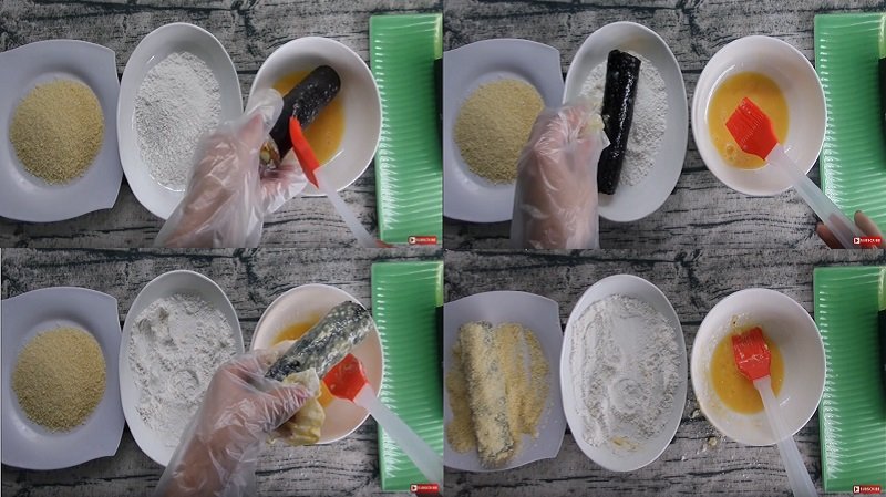 Lăn qua bột chiên