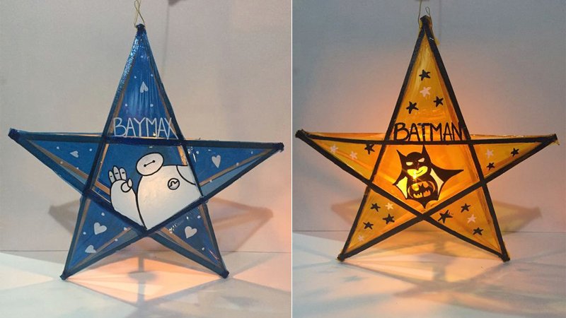 Cách làm lồng đèn ông sao đơn giản