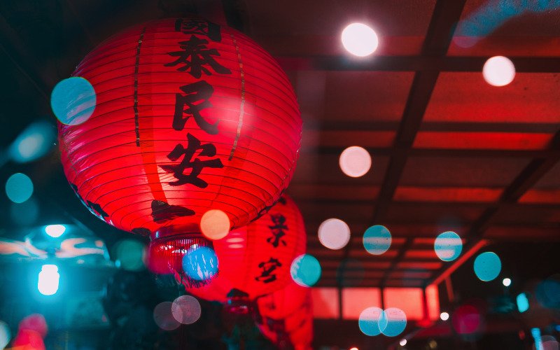 Lồng đèn tròn hình ảnh quen thuộc trong dịp lễ Trung thu