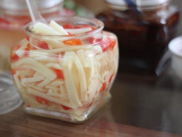 Măng chua đã được ngâm - cách muối măng chua ngon