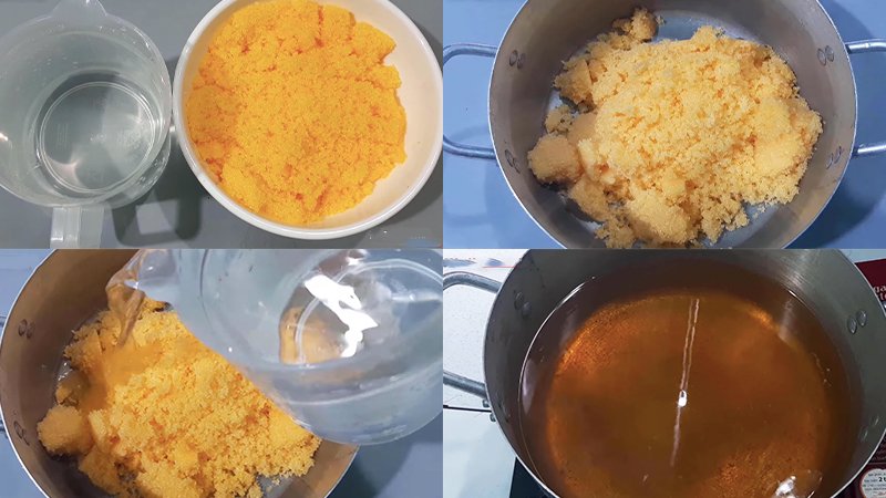 Chuẩn bị phần nước ngâm. Chuẩn bị phần nước ngâm.