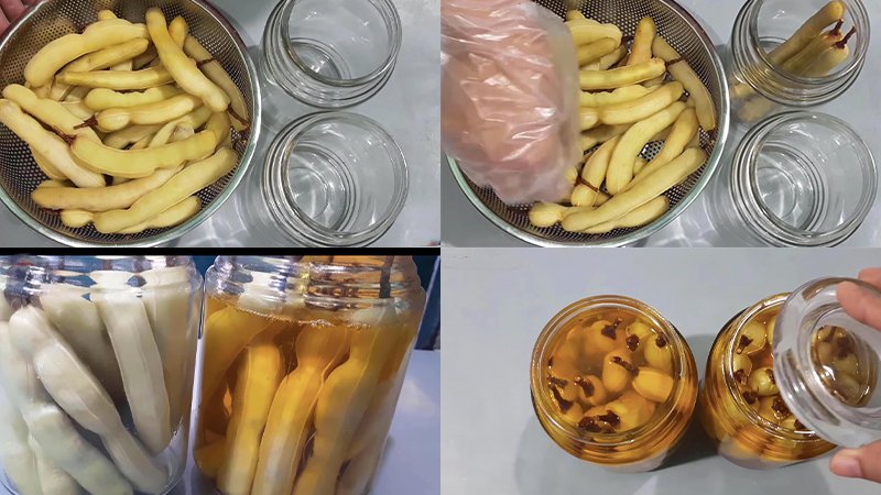 Ngâm me chua ngọt với nước đường Ngâm me chua ngọt với nước đường