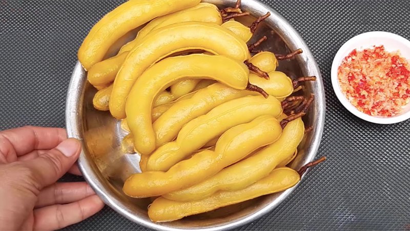 Thành phẩm me ngâm đường. Thành phẩm me ngâm đường.