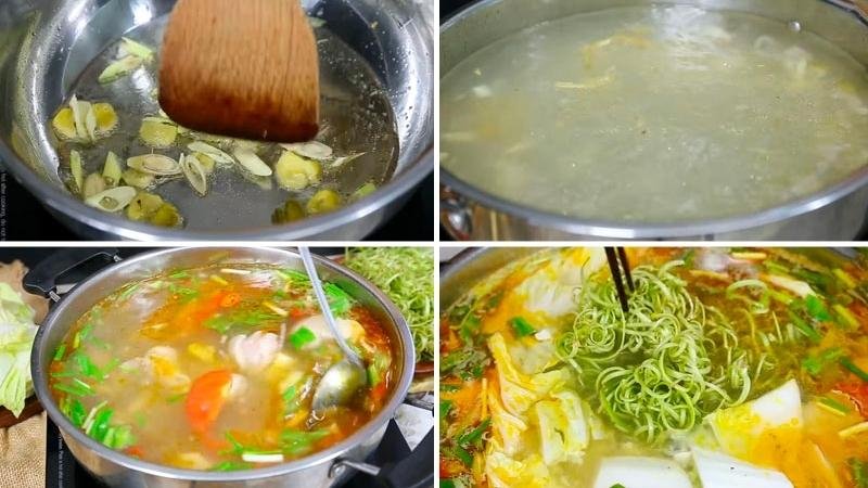 Nấu lẩu vịt chua cay Nấu lẩu vịt chua cay