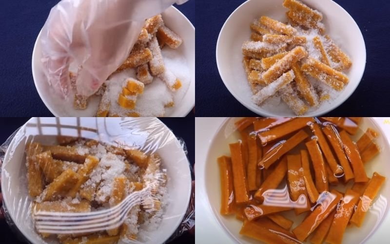 Ướp bí với đường