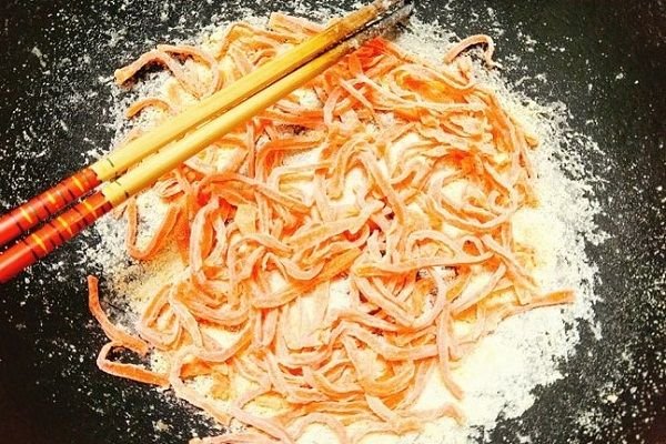 cách làm mứt cà rốt sợi không cần nước vôi