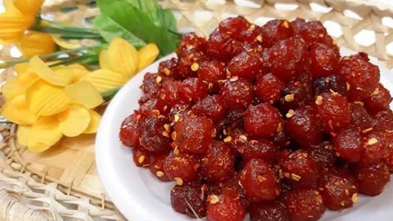 Cách làm mứt chùm ruột ngào ớt cay