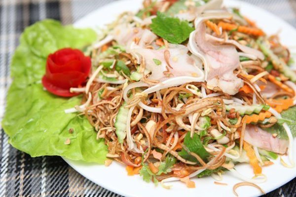 cách làm nộm hoa chuối