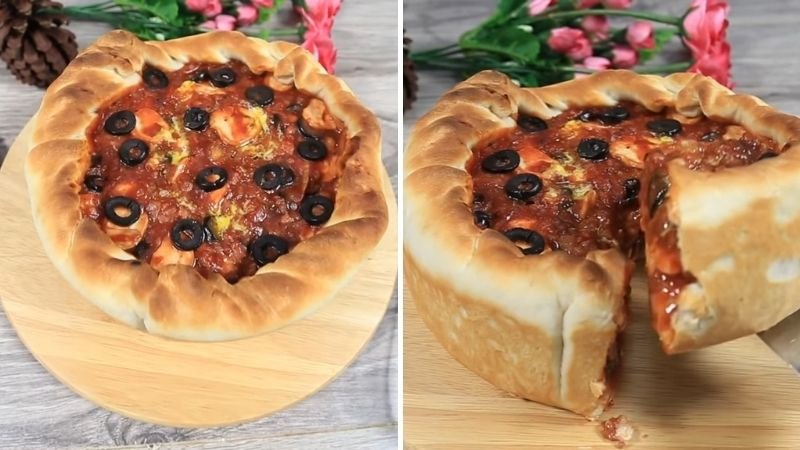 Bánh pizza nhân nhồi phô mai Bánh pizza nhân nhồi phô mai