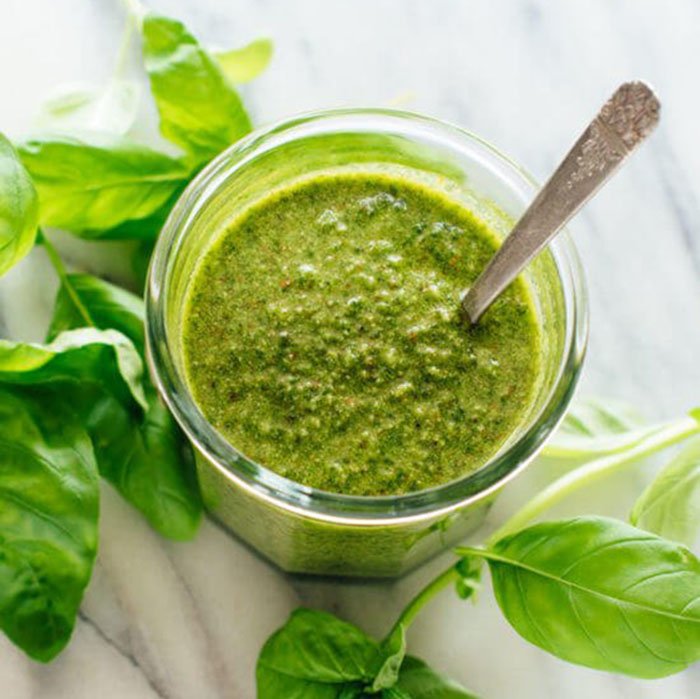 cach lam sot pesto 4