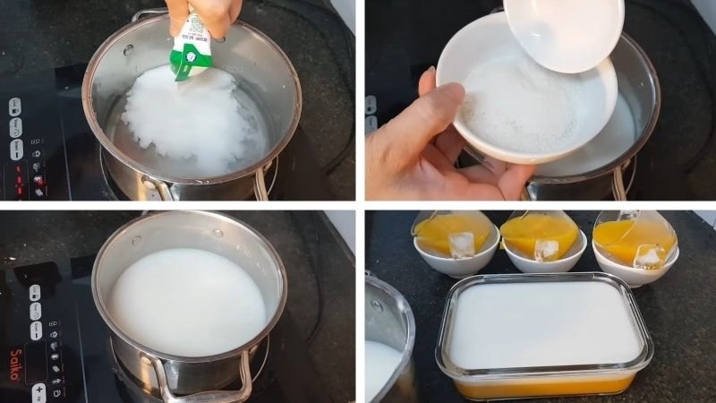 Làm phần thạch sữa Làm phần thạch sữa