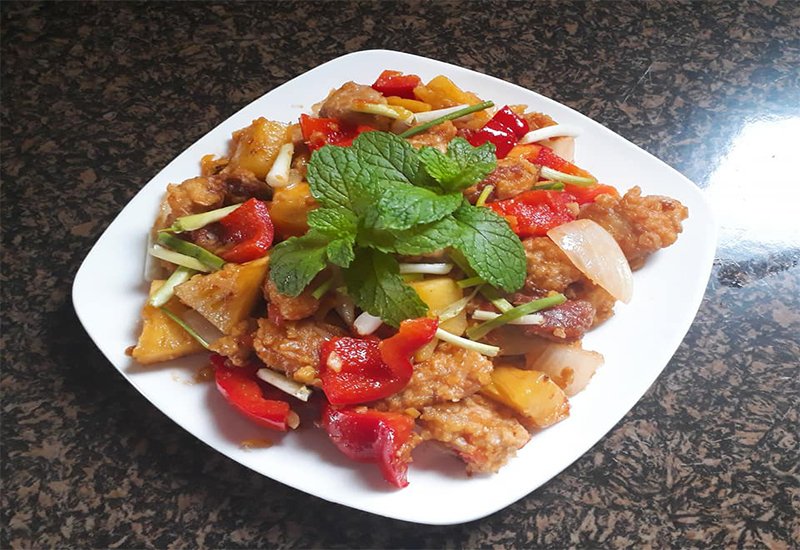 Cách làm thịt chiên sốt chua ngọt thơm ngon, ăn là nghiện Cách làm thịt chiên sốt chua ngọt thơm ngon, ăn là nghiện