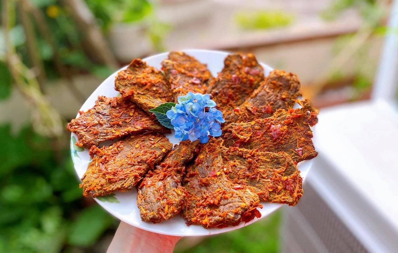 cách làm thịt lợn giả bò khô