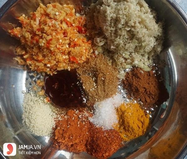 cách làm thịt lợn giả bò khô miếng vị sa tế2