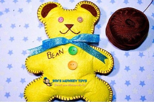 Cách làm thú nhồi bông bằng vải nỉ 2