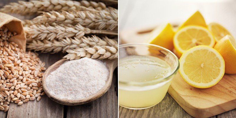 Dưỡng da sáng mịn bằng mặt nạ cám gạo và chanh