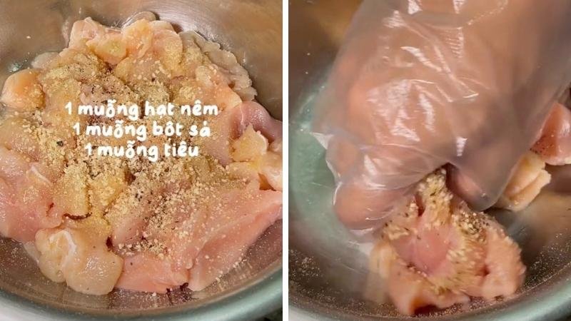 Ướp ức gà Ướp ức gà